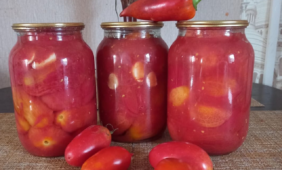 Помидоры в собственном соку на зиму без уксуса | Canning tomatoes, Stuffed peppers, Food